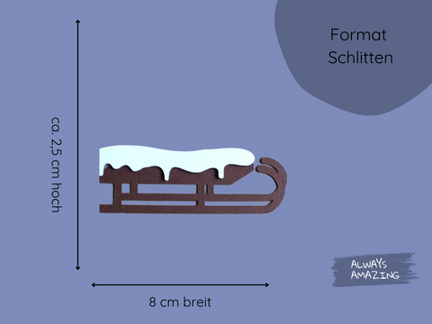 Schneelandschaft Fensterbild Bastelset