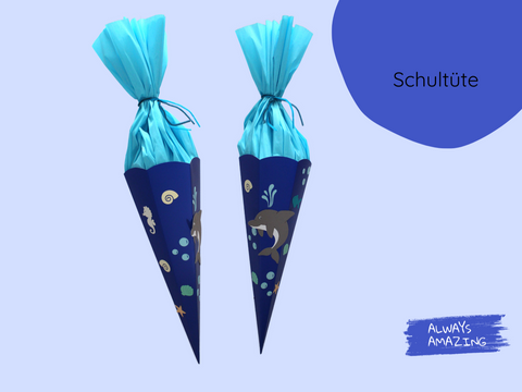 Schultüte Delfin Bastelset