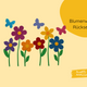 Blumenwiese Bastelset