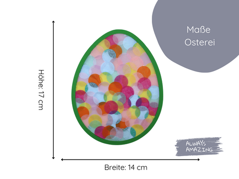 Ostereier bunt | Bastelset
