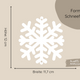 Schneeflocken Girlande Bastelset