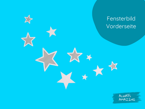 Transparente Sterne Bastelset