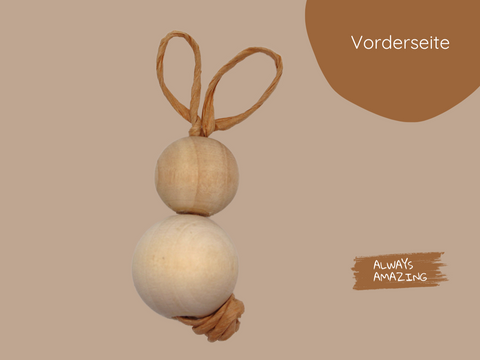 Osterhasen aus Holz