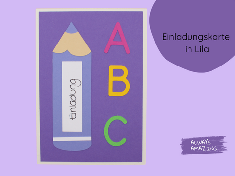 Stift Einladung Bastelset