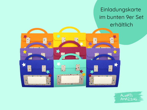 Schulrucksack Bastelset