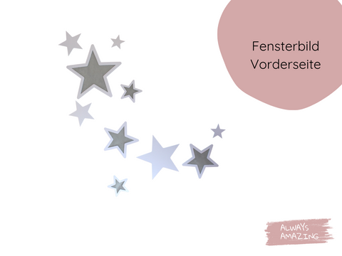 Transparente Sterne Bastelset