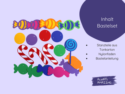 Bonbon Girlande Bastelset
