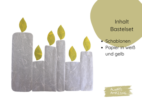 Weihnachtskerzen Bastelset