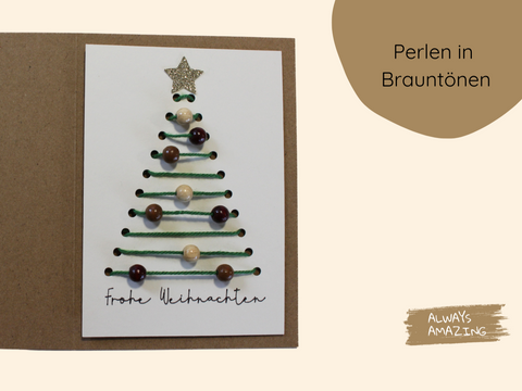 Klappkarte Weihnachten Bastelset