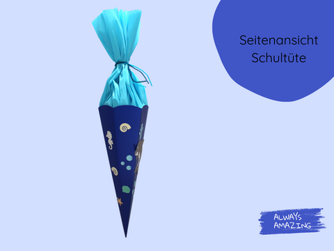 Schultüte Delfin Bastelset