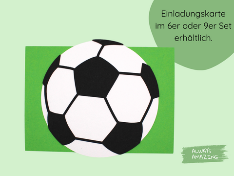 Fußball Einladungskarte