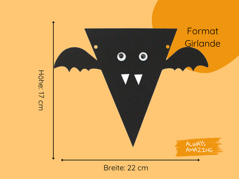 Halloween Girlande Bastelset