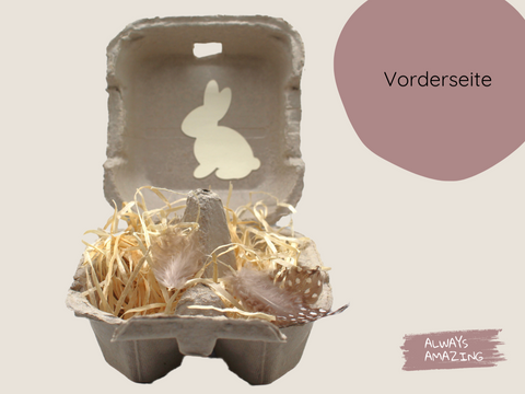 Osternest Eierkarton Bastelset