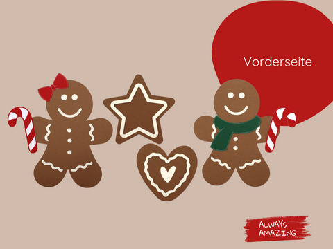 Lebkuchen Figuren Bastelset