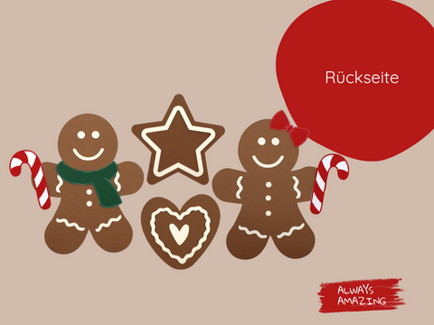 Lebkuchen Figuren Bastelset