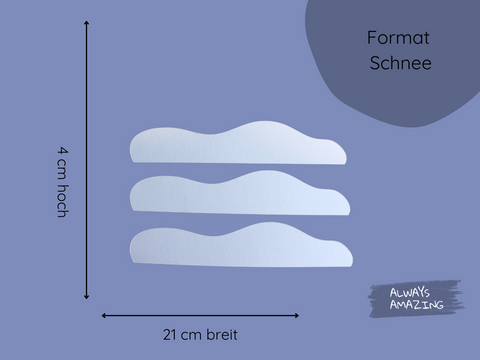 Schneelandschaft Fensterbild Bastelset