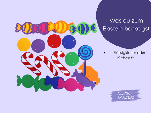 Bonbon Girlande Bastelset