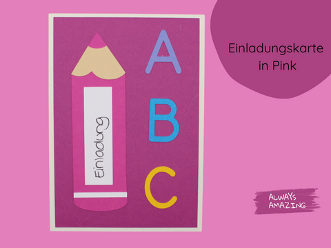 Stift Einladung Bastelset