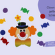 Fensterbild Clown Bastelset