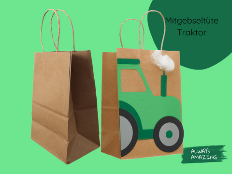Geschenktüten | Traktor | Bastelset