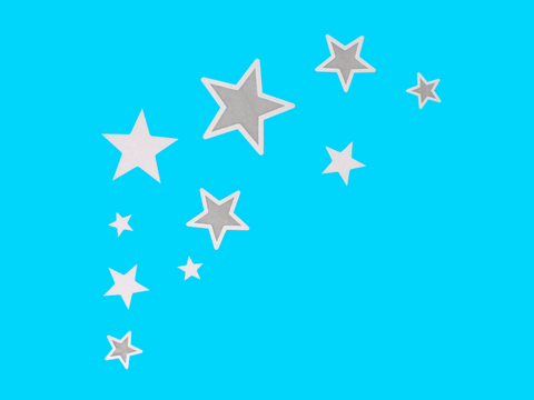 Transparente Sterne Bastelset