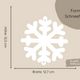 Schneeflocken Girlande Bastelset