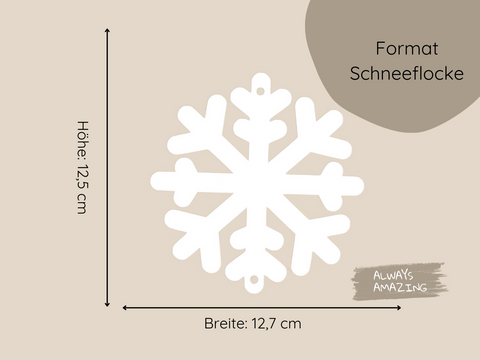Schneeflocken Girlande Bastelset