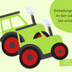 Grüner Traktor Bastelset