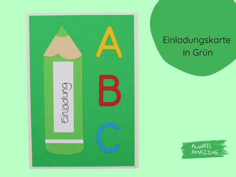 Stift Einladung Bastelset