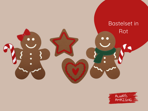 Lebkuchen Figuren Bastelset
