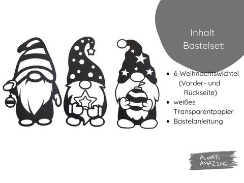 Weihnachts Wichtel Bastelset