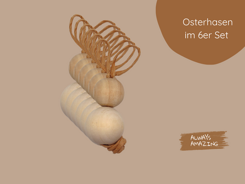 Osterhasen aus Holz