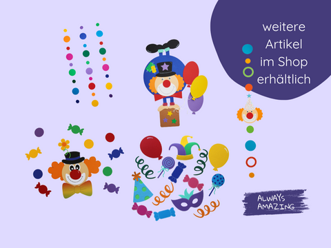 Bonbon Girlande Bastelset