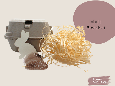 Osternest Eierkarton Bastelset