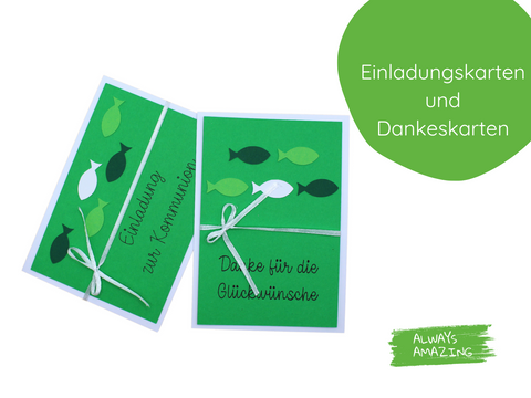 Dankeskarten | Dankeskarten Taufe | Grußkarten | Danksagungen