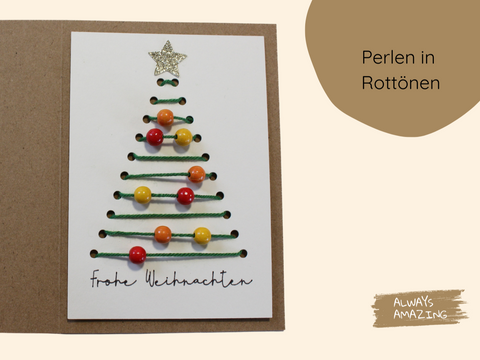 Klappkarte Weihnachten Bastelset