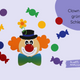 Fensterbild Clown Bastelset