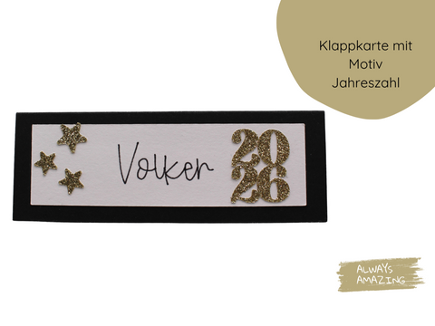 Silvester Tischkarten Bastelset