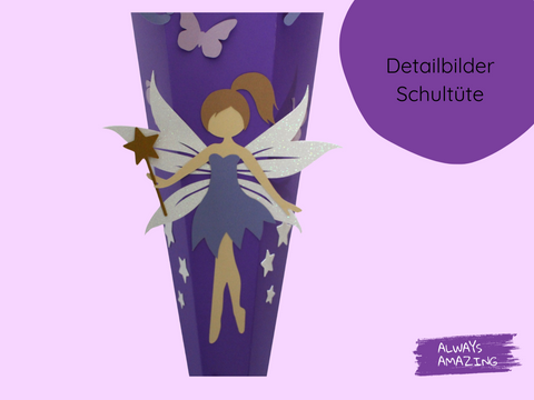 Schultüte Fee Bastelset