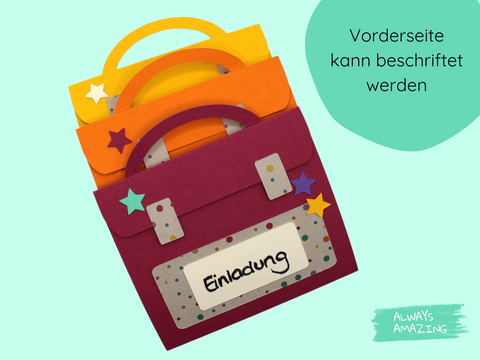 Schulrucksack Bastelset