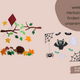 Herbst Fensterbild -transparent- Bastelset