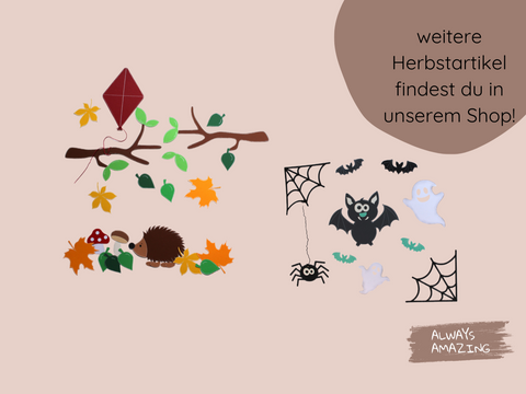 Herbst Fensterbild -transparent- Bastelset
