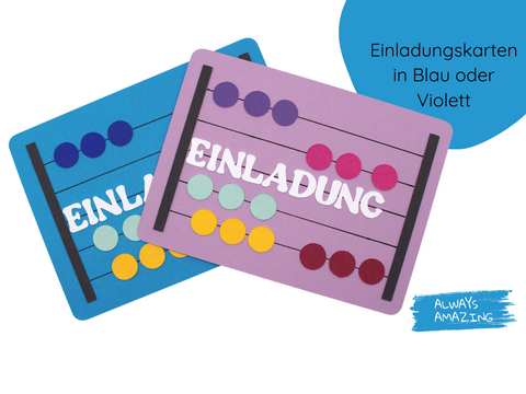Einladungskarte Schulanfang | Bastelset