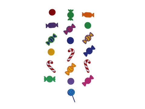 Bonbon Girlande Bastelset