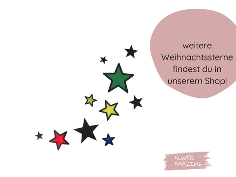 Transparente Sterne Bastelset