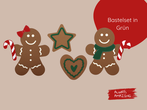 Lebkuchen Figuren Bastelset