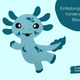 Axolotl Einladungskarten | Bastelset | Einladungskarten zum Basteln | Bastelset Einladungskarten | Axolotl basteln