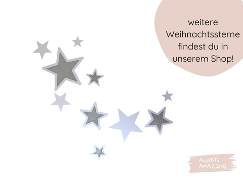 Transparente bunte Sterne Bastelset