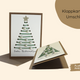 Klappkarte Weihnachten Bastelset