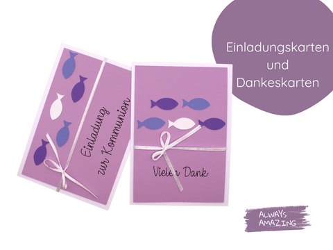 Dankeskarten | Dankeskarten Taufe | Grußkarten | Danksagungen